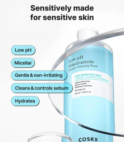 Cosrx Low Ph Niacinamide Micellar Cleansing Water 400ml