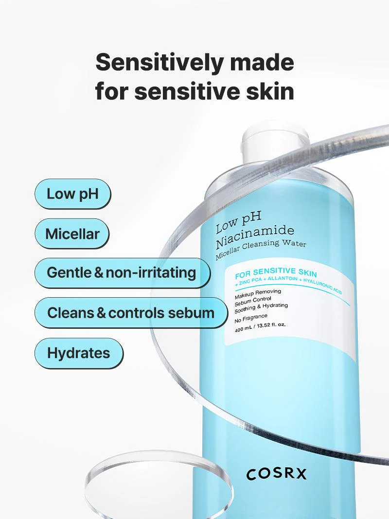 Cosrx Low Ph Niacinamide Micellar Cleansing Water 400ml