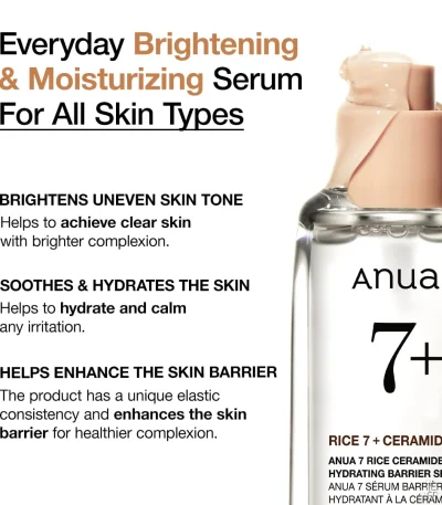 Anua 7 Rice Ceramide Hydrating Barrier Serum 50ml