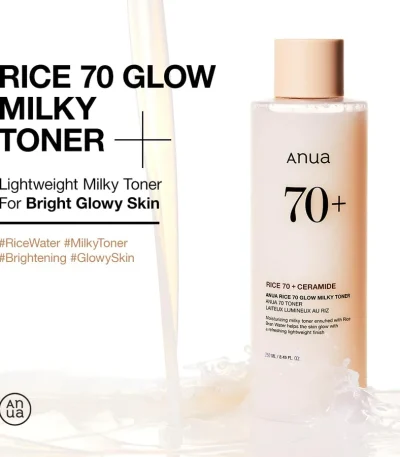 Anua Rice 70 Glow Milky Toner 250ml