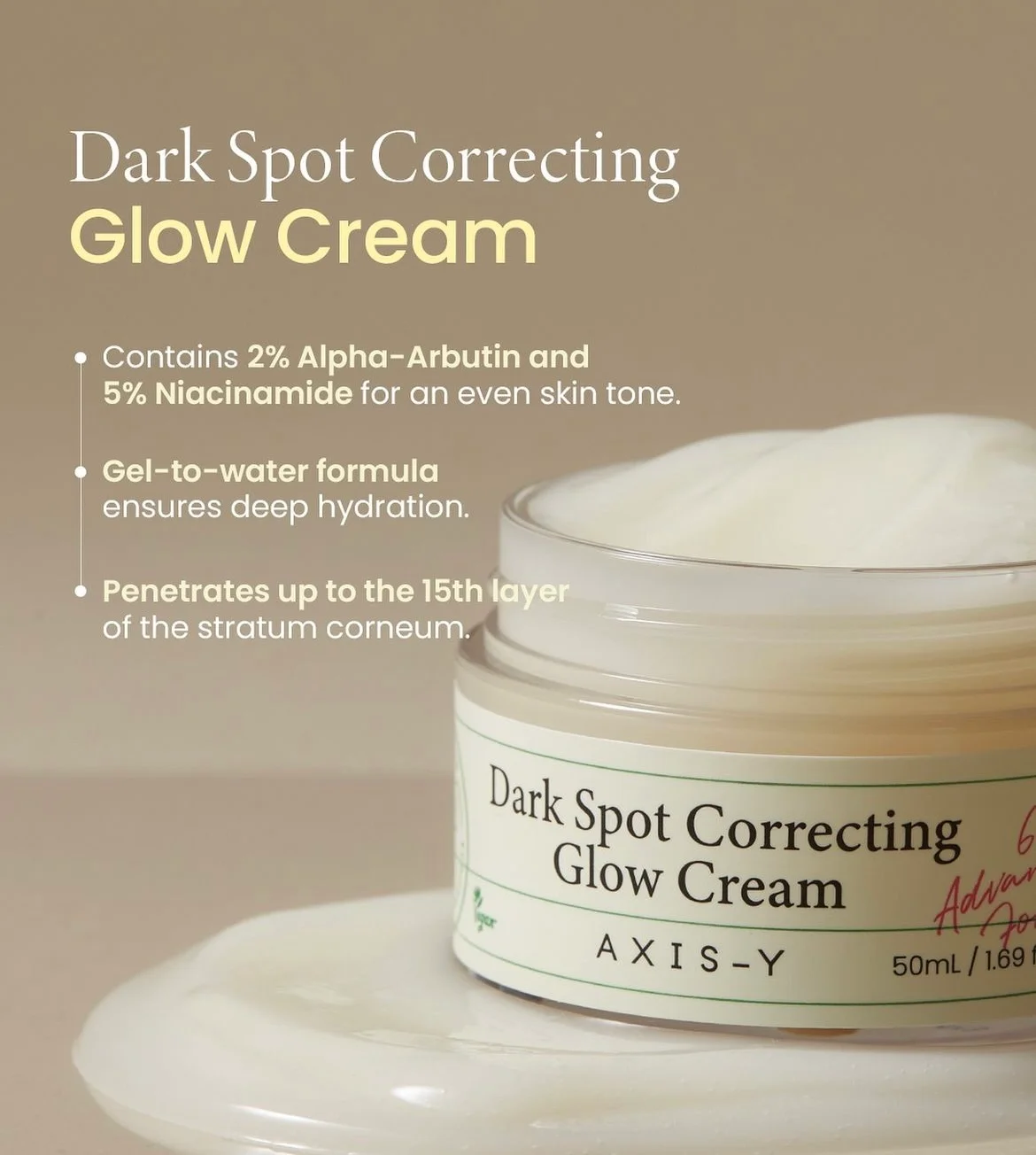 Axis-Y Dark Spot Correcting Glow Cream 50ml
