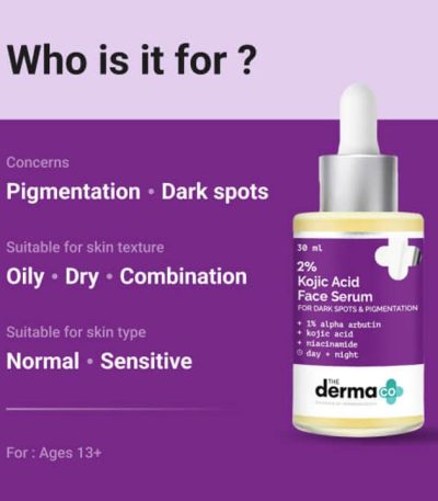 2% Kojic Acid Face Serum with 1% Alpha Arbutin & Niacinamide - 30 ml