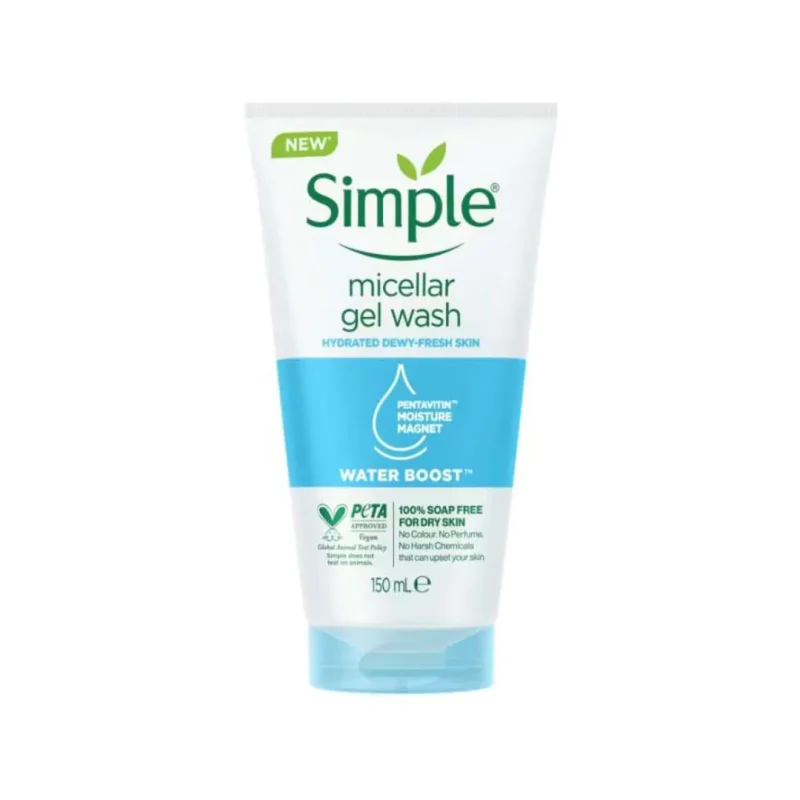 SIMPLE WATER BOOST MICELLAR FACIAL GEL WASH 150ML